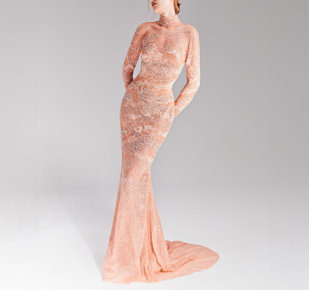 Peach Tone Mermaid Dress