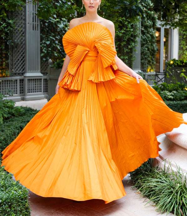 Orange Malaui Model Dress