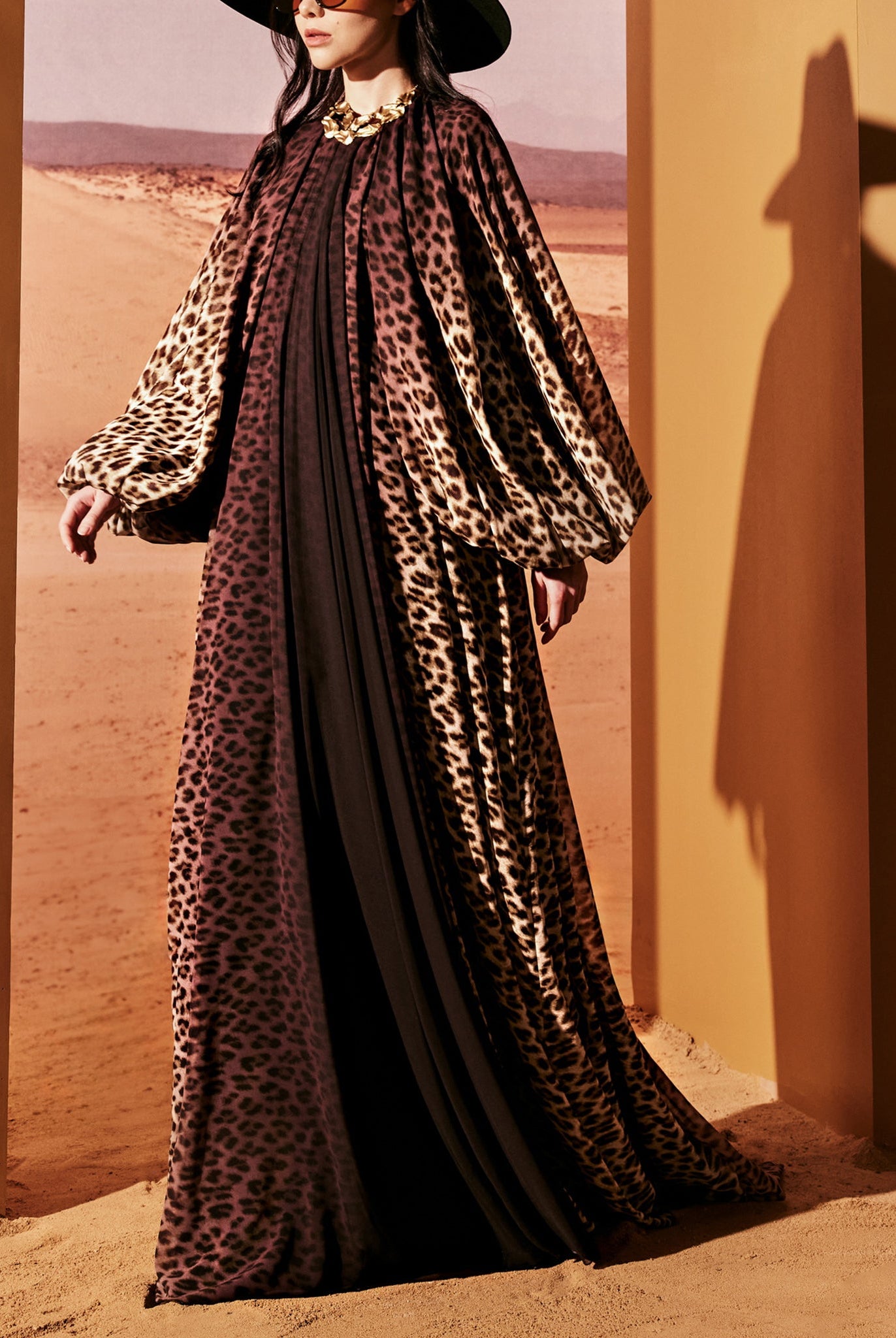 Animal Print Silk Georgette Dress by Tony Ward