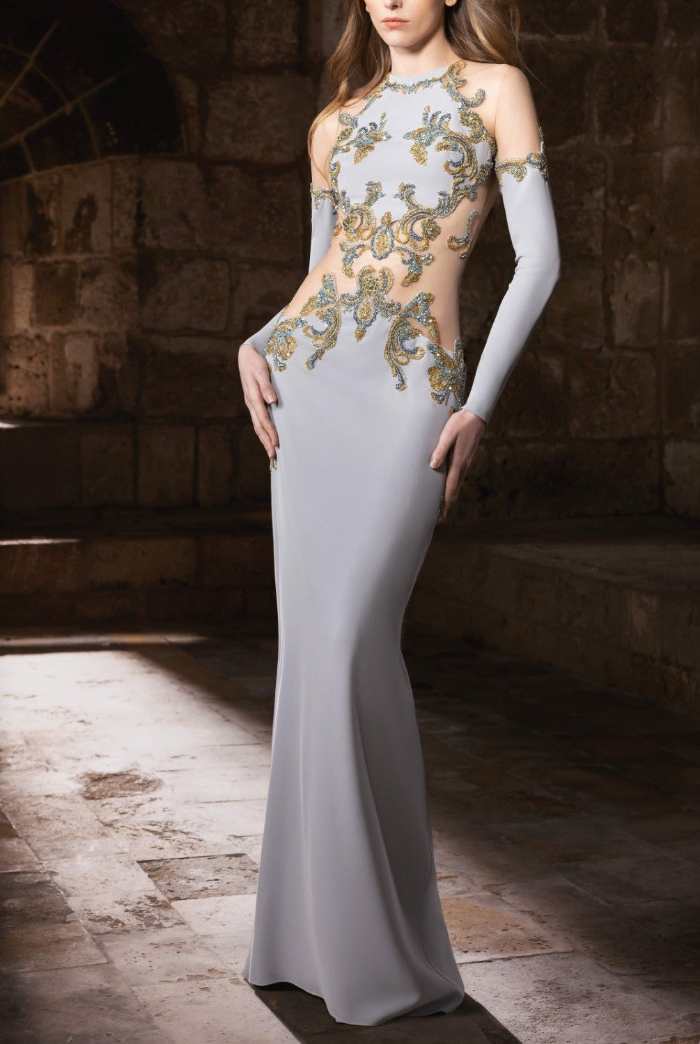 Fitted Mermaid Gown With Sculpted Bodice