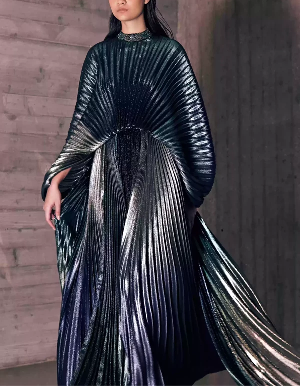 Blue and bronze dress hotsell