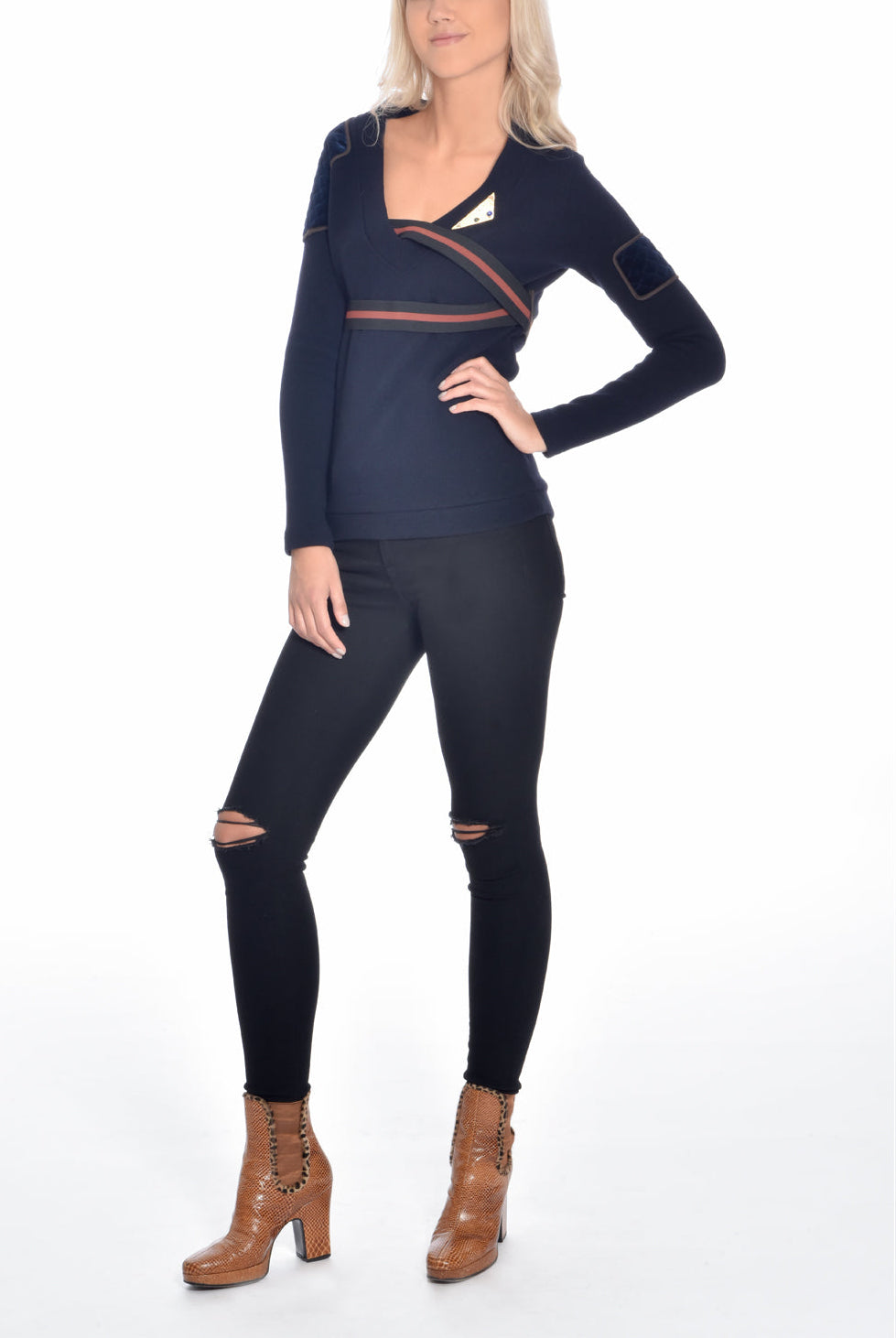 Quilted Wool Blend Sweater, DIP - elilhaam.com
