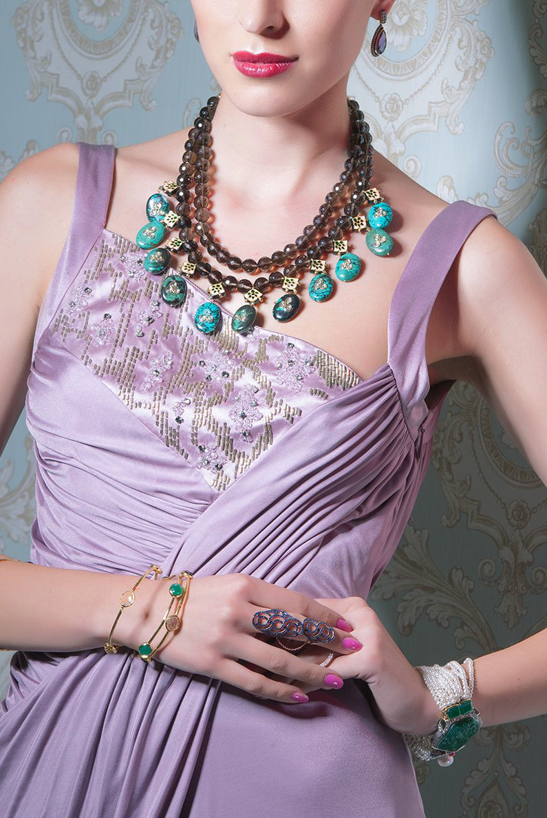 Clothes,Designers - Rose Pink Long Dress