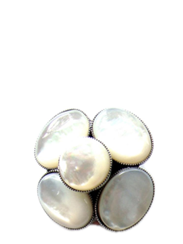 Fouquet's Mother of Pearl Clip Earring
