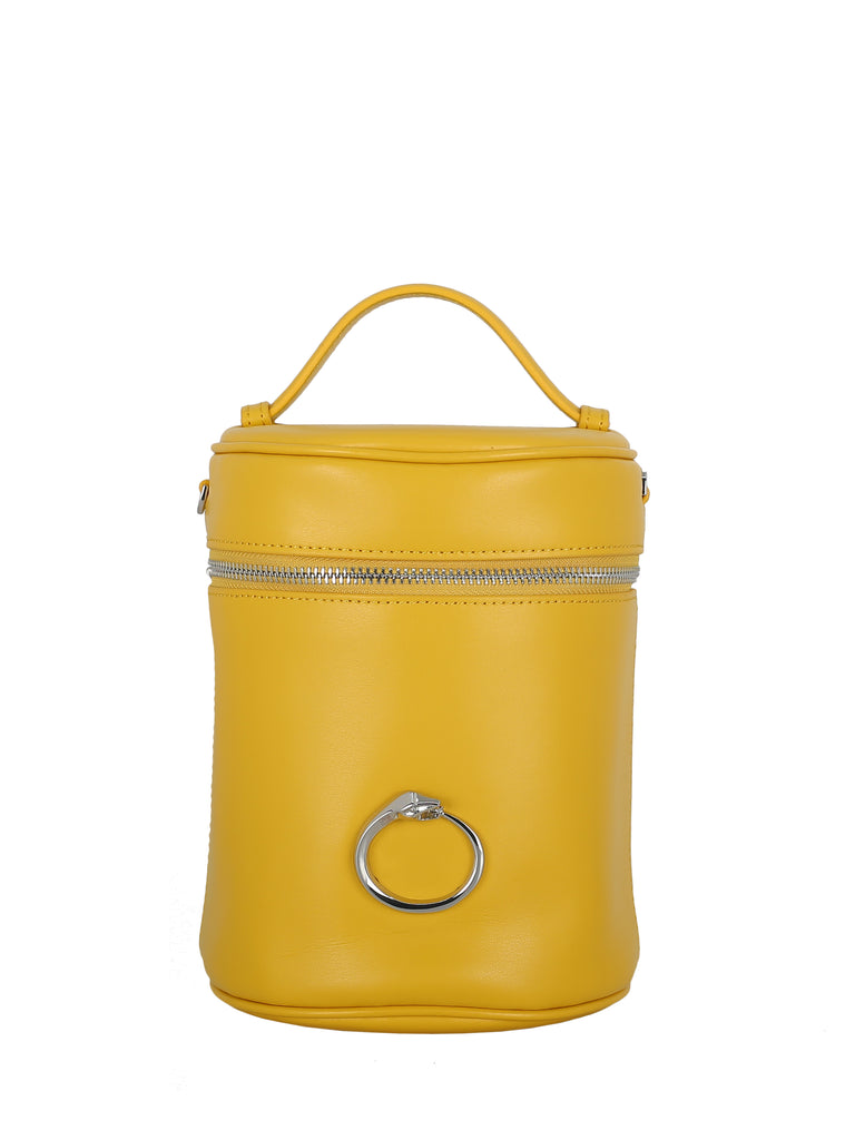 Elegant Yellow Bucket Bag  