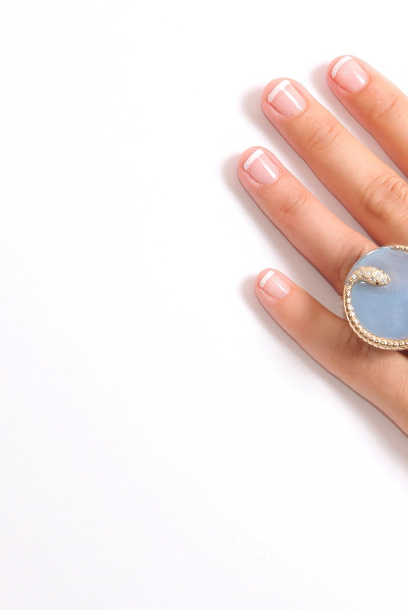 Druzy Snake Resin Ring, ISHARYA - elilhaam.com