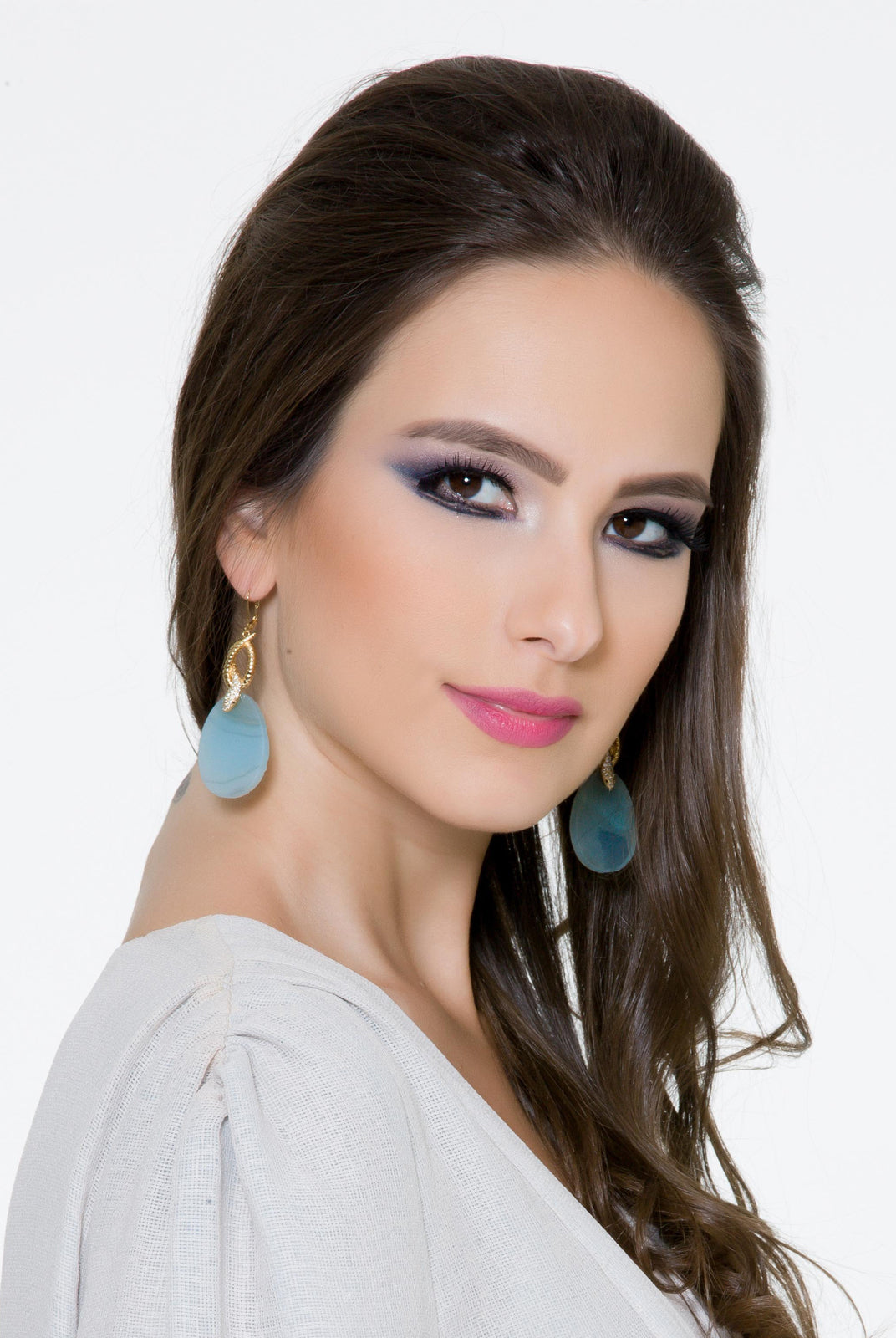 Druzy Snake Twisted Earring, ISHARYA - elilhaam.com