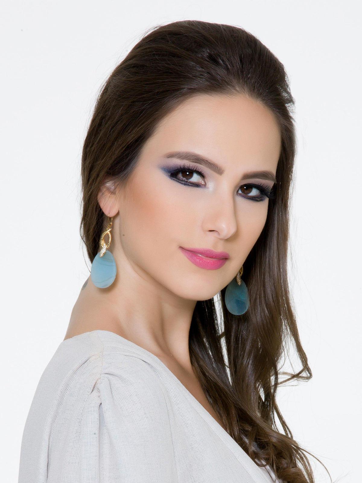 Druzy Snake Twisted Earring, ISHARYA - elilhaam.com