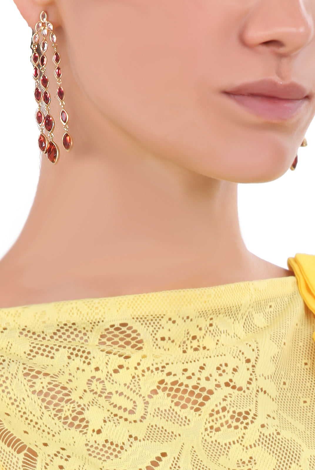 Mirror Gems Waterfall Earring, ISHARYA - elilhaam.com