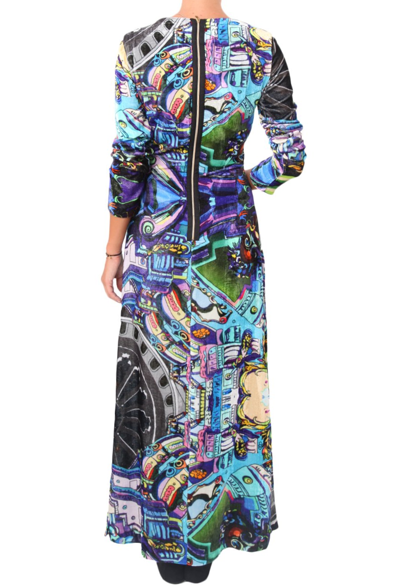 Divina Velvet Long Dress, LEITMOTIV - elilhaam.com