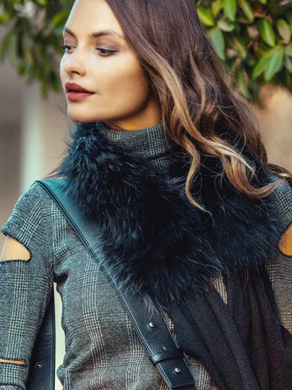 Tweed Cutout Top, DIP - elilhaam.com