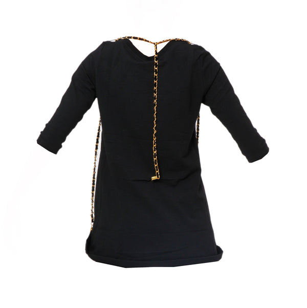 Black Top With Sequinned Motif