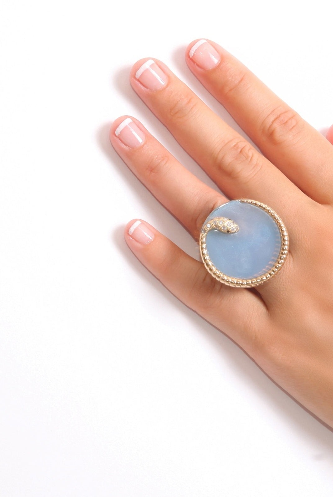 Druzy Snake Resin Ring, ISHARYA - elilhaam.com