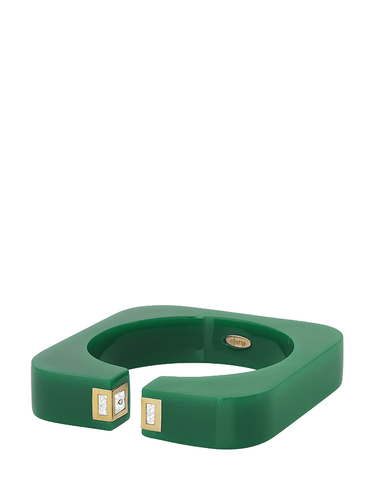 Vendome Square Cuff Emerald Green, ISHARYA - elilhaam.com