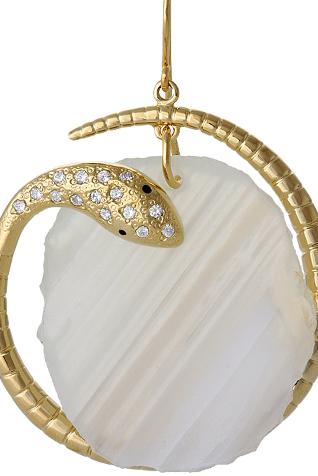 Druzy Snake Earring, ISHARYA - elilhaam.com