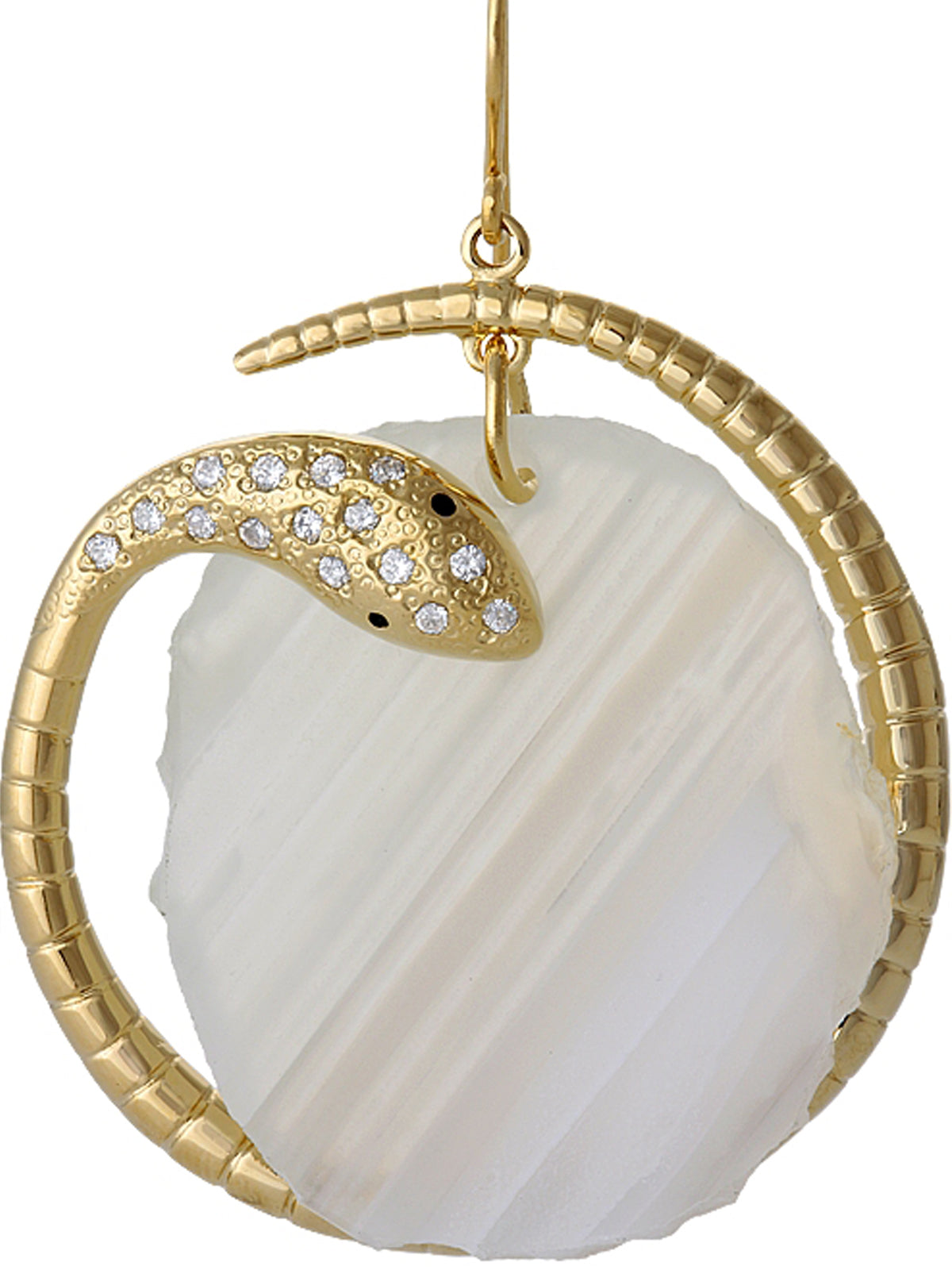 Druzy Snake Earring, ISHARYA - elilhaam.com