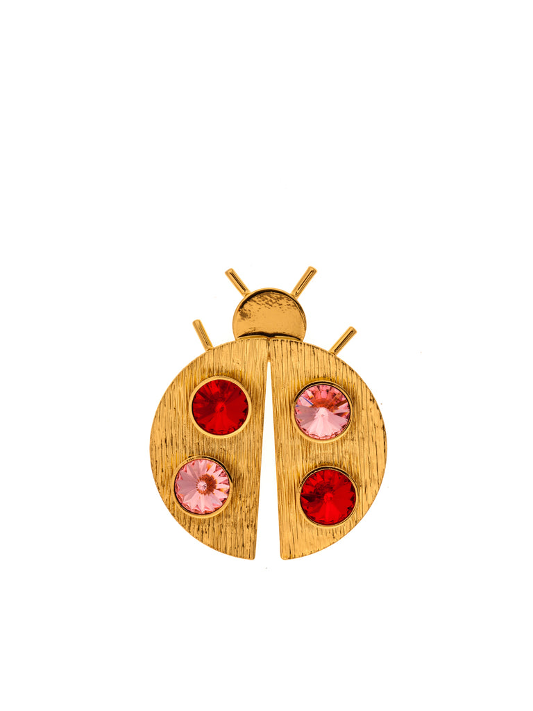 Ladybug Gold Plated Brass Pin, 10 DECOART - elilhaam.com