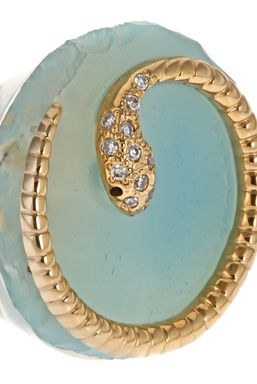 Druzy Snake Resin Ring, ISHARYA - elilhaam.com