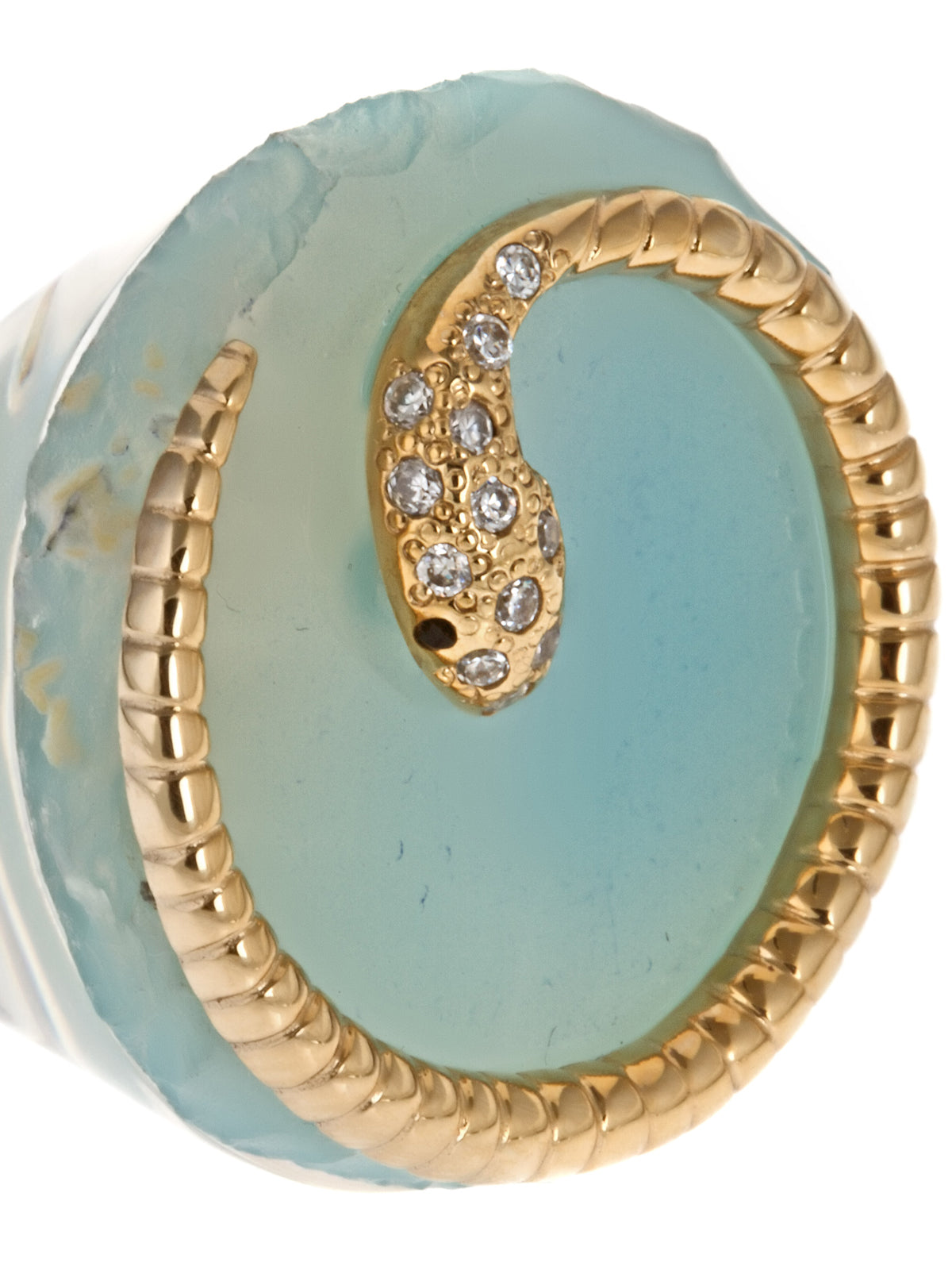 Druzy Snake Resin Ring, ISHARYA - elilhaam.com