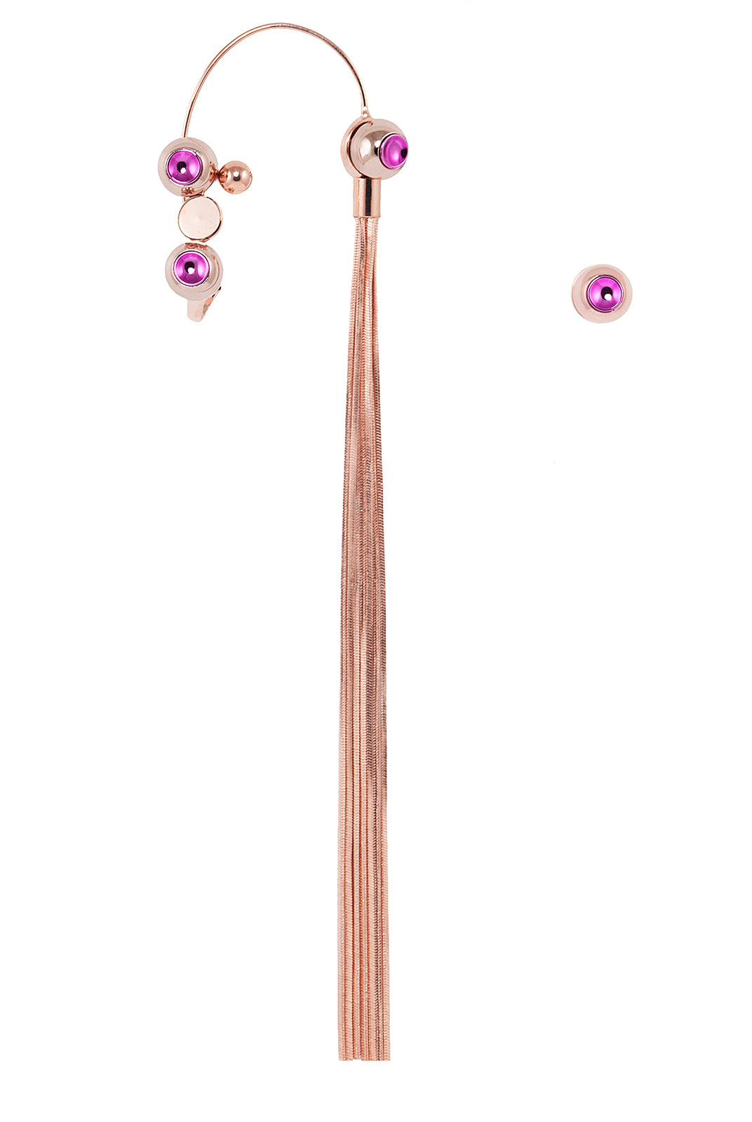 Giuliana Mancinelli Bonafaccia-Rose Gold Fringe Ear cuff
