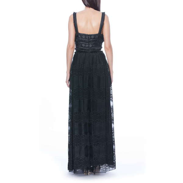 Black Duntel Gown, BADGLEY MISCHKA - elilhaam.com