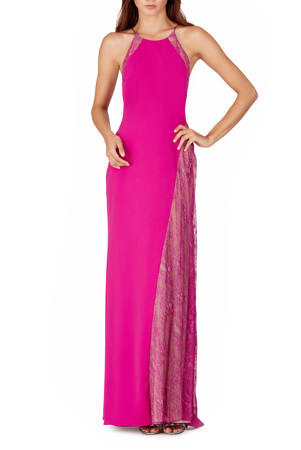 Chantilly Lace Evening Gown, BADGLEY MISCHKA - elilhaam.com