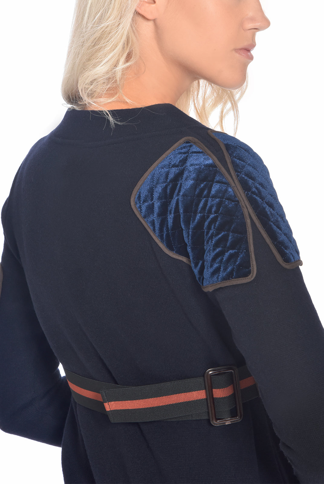 Quilted Wool Blend Sweater, DIP - elilhaam.com
