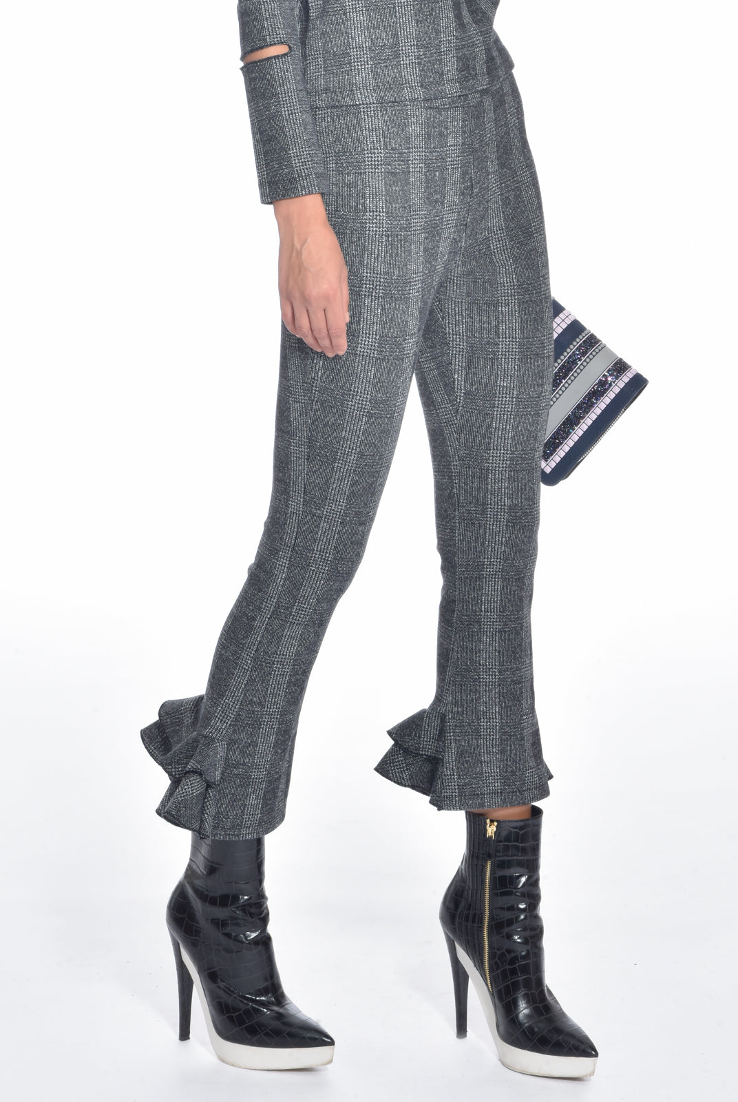Slim Fit Tweed Pants, DIP - elilhaam.com