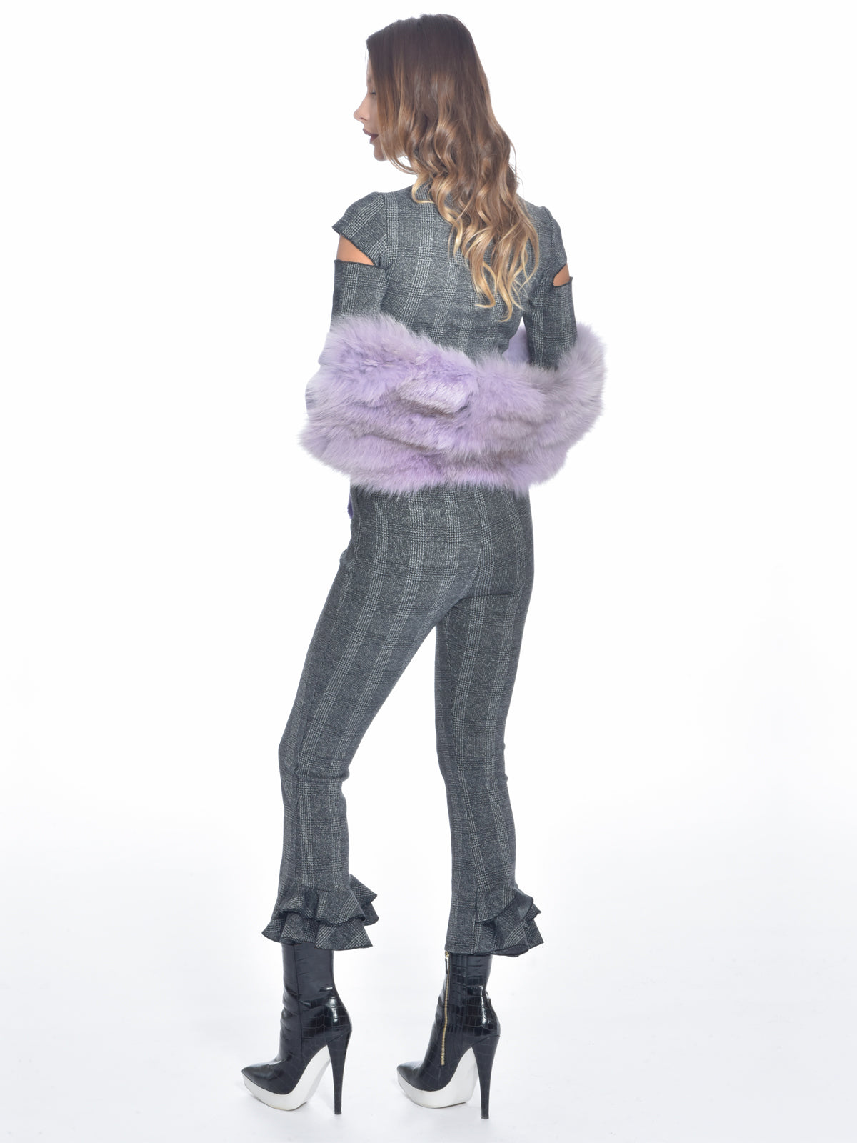 Slim Fit Tweed Pants, DIP - elilhaam.com