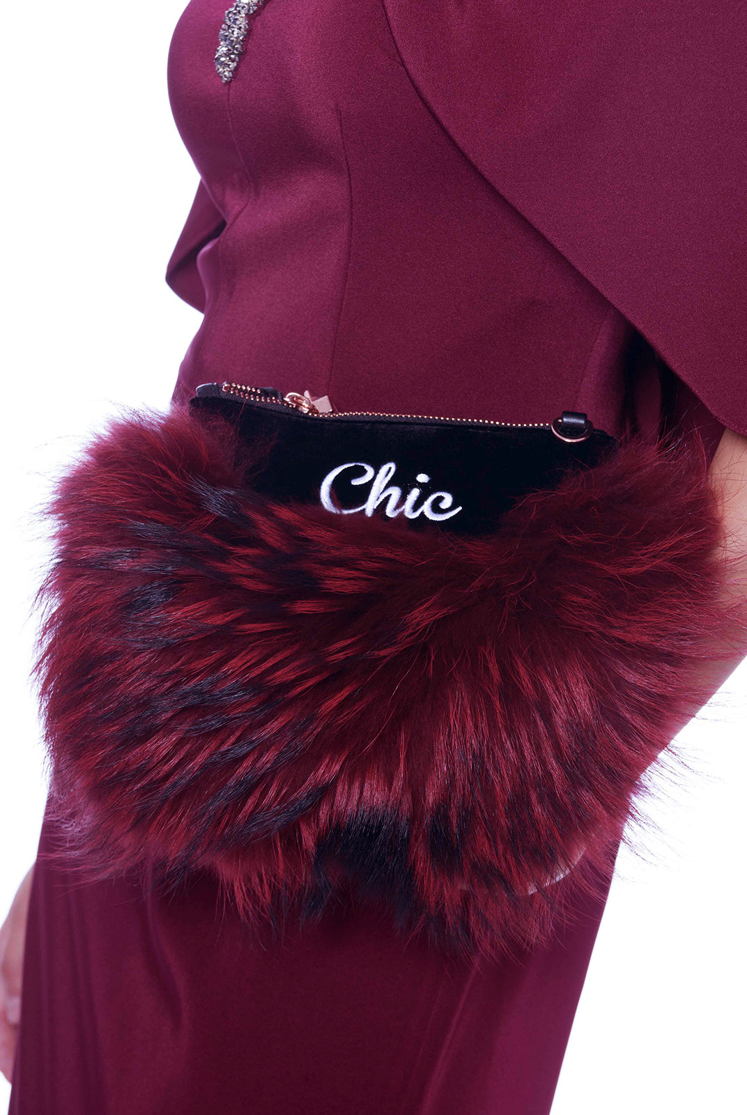 MAJORELLE FUR POUCH, EMM KUO - elilhaam.com