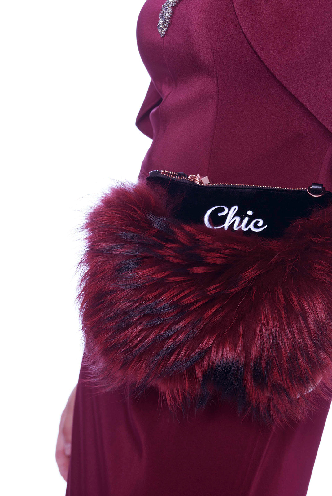 Midi Sleeve Cape Gown, DAVID MEISTER - elilhaam.com