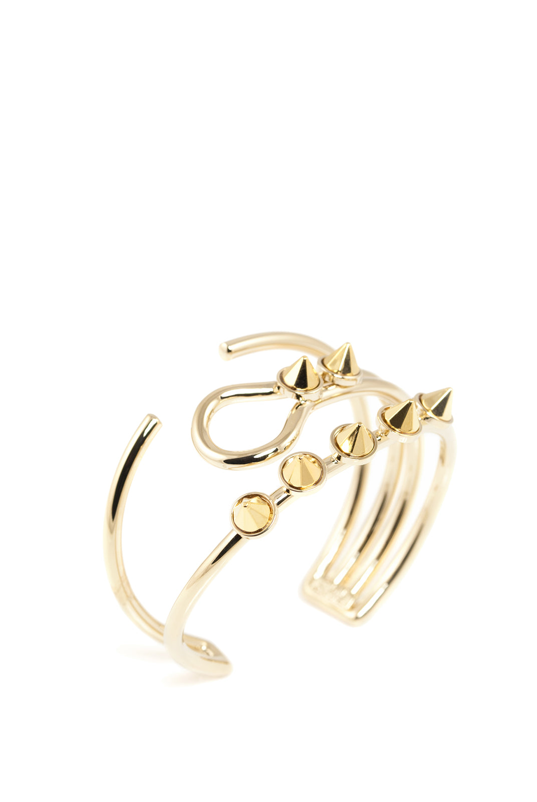 Brass cuff with Spikes, GIULIANA MANCINELLI BONAFACCIA - elilhaam.com