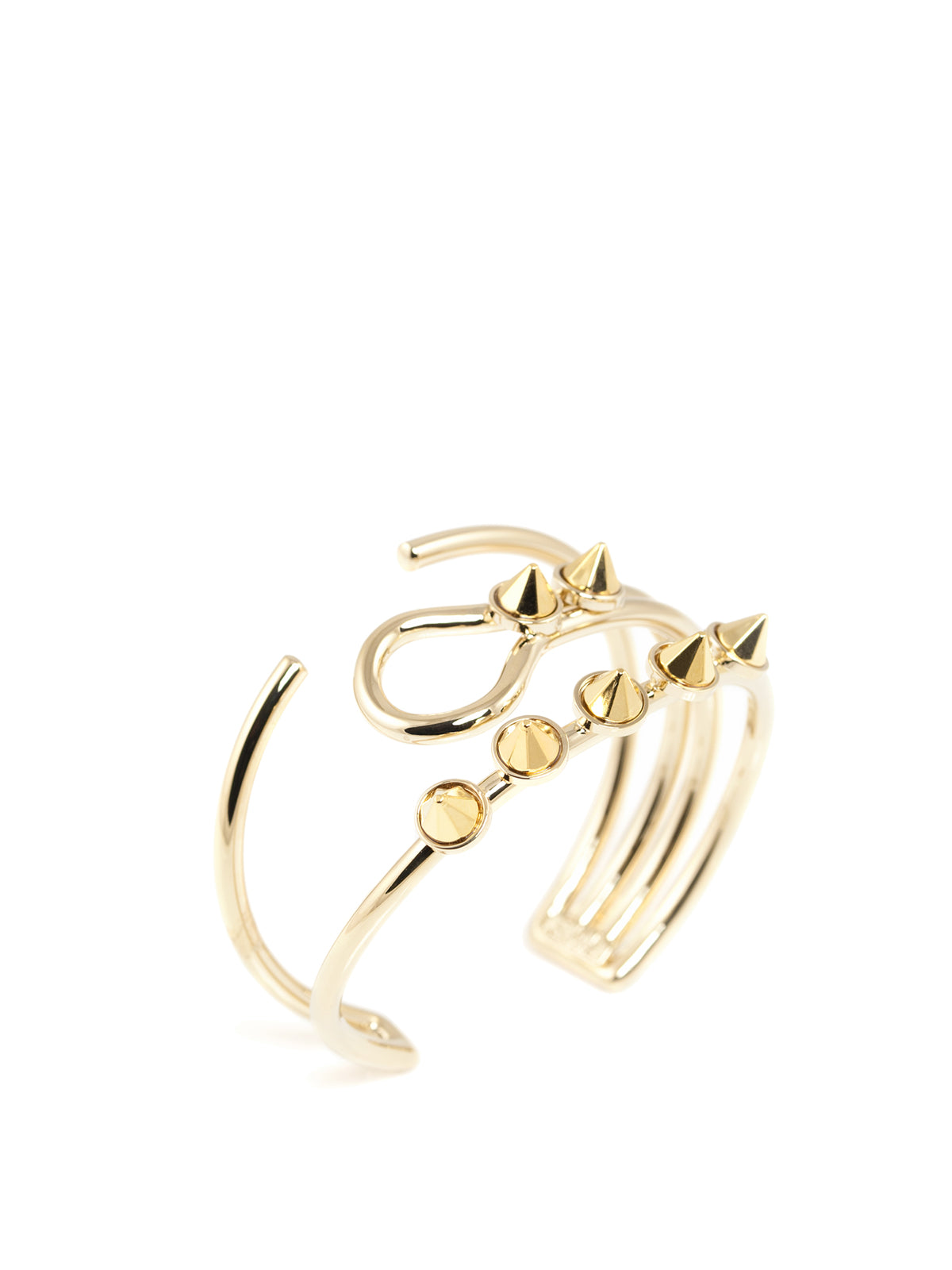 Brass cuff with Spikes, GIULIANA MANCINELLI BONAFACCIA - elilhaam.com