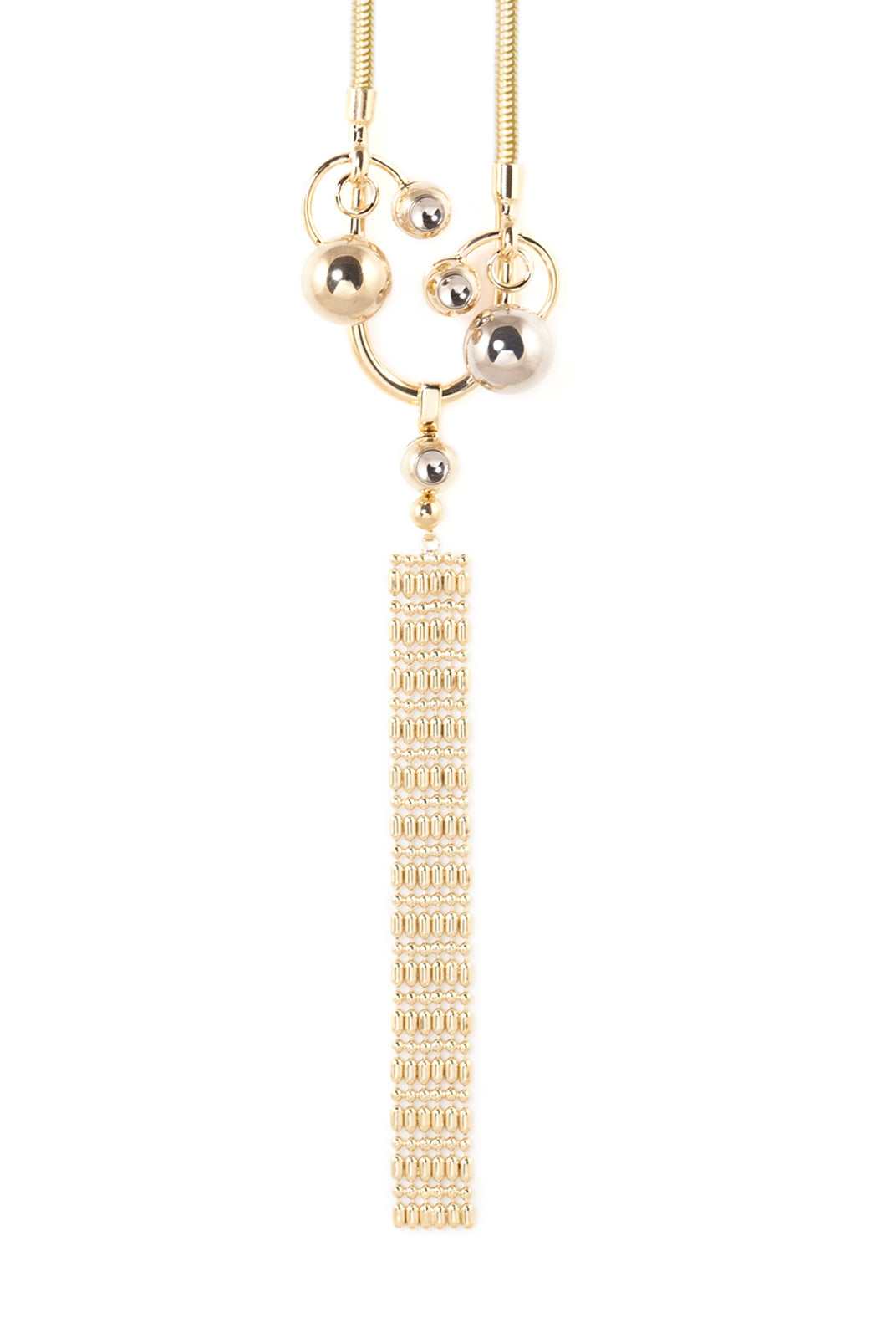 Necklace with Long Brass Pendant, GIULIANA MANCINELLI BONAFACCIA - elilhaam.com