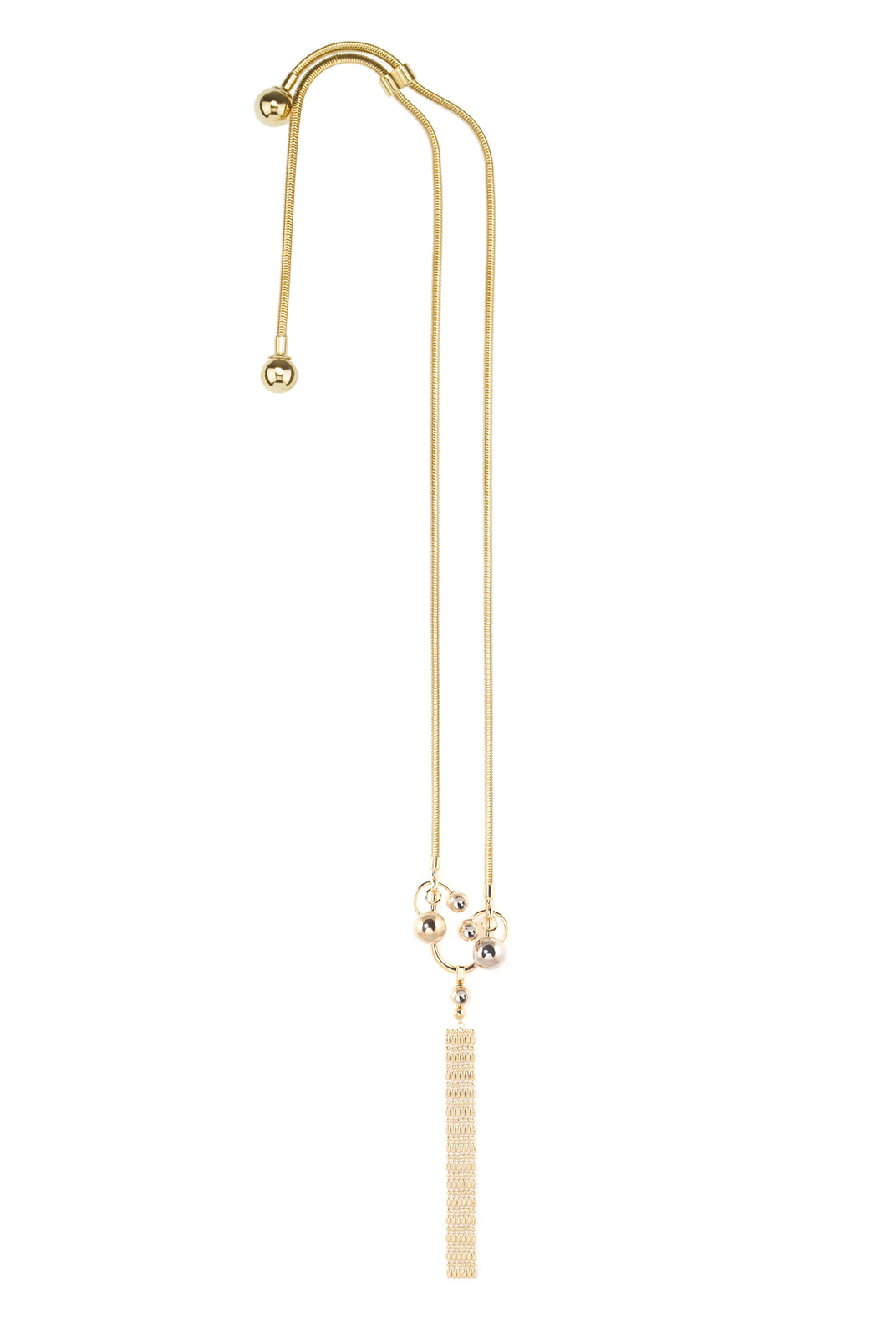 Necklace with Long Brass Pendant, GIULIANA MANCINELLI BONAFACCIA - elilhaam.com