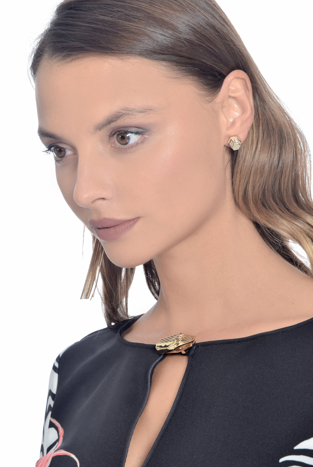 Fringe Ear cuff with Stud, GIULIANA MANCINELLI BONAFACCIA - elilhaam.com