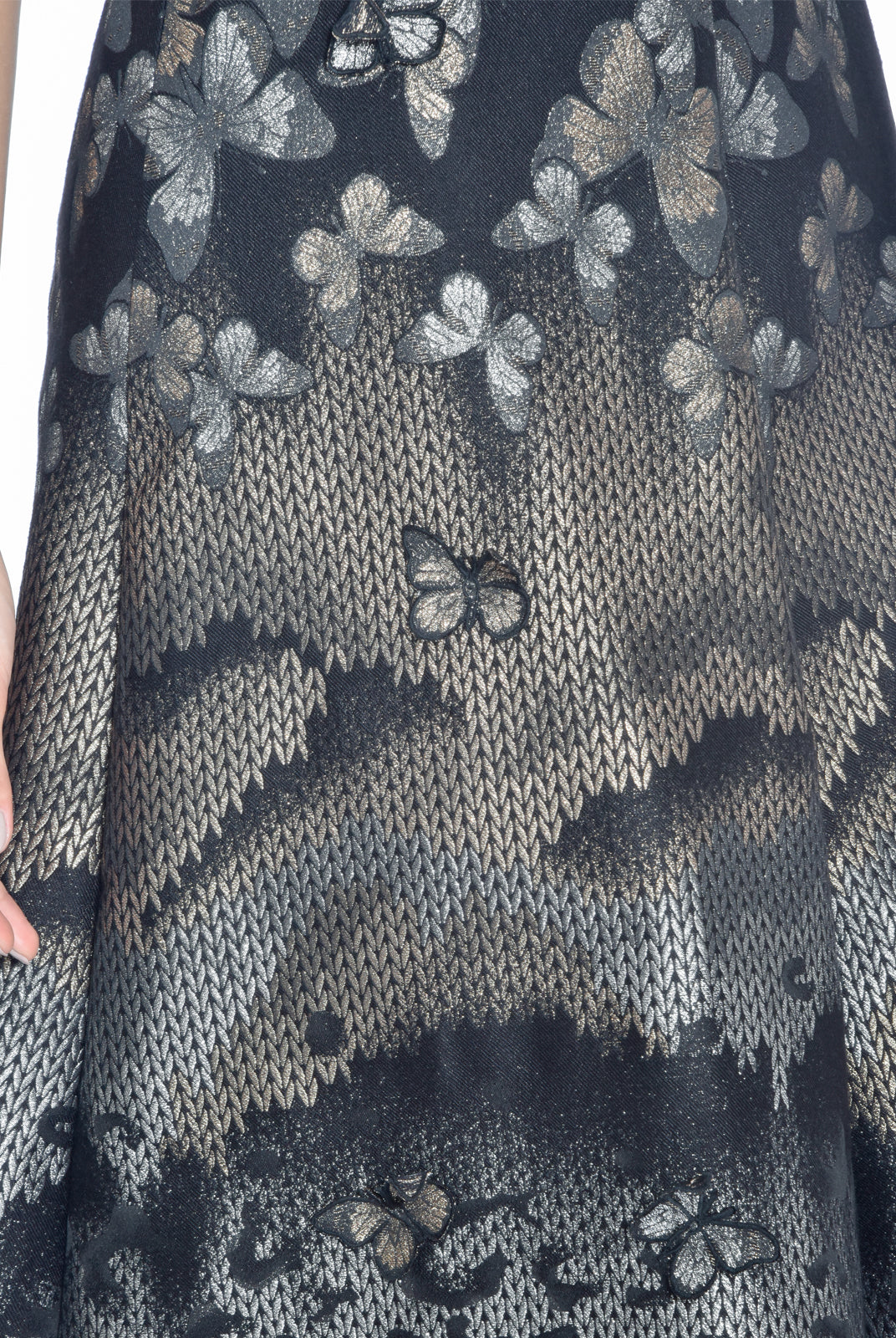 Bronze Butterfly Brocade Gown, DORIAN HO - elilhaam.com