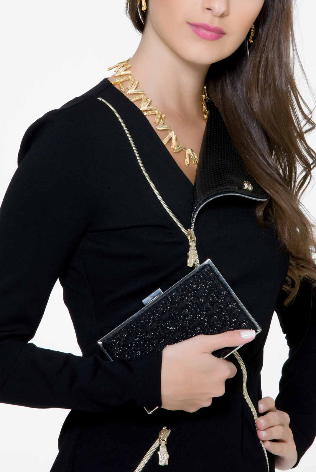 Black Zipper Dress, VERSACE - elilhaam.com