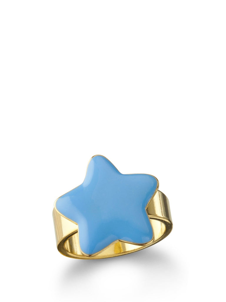 Blue Enamel Star Ring, TULESTE - elilhaam.com