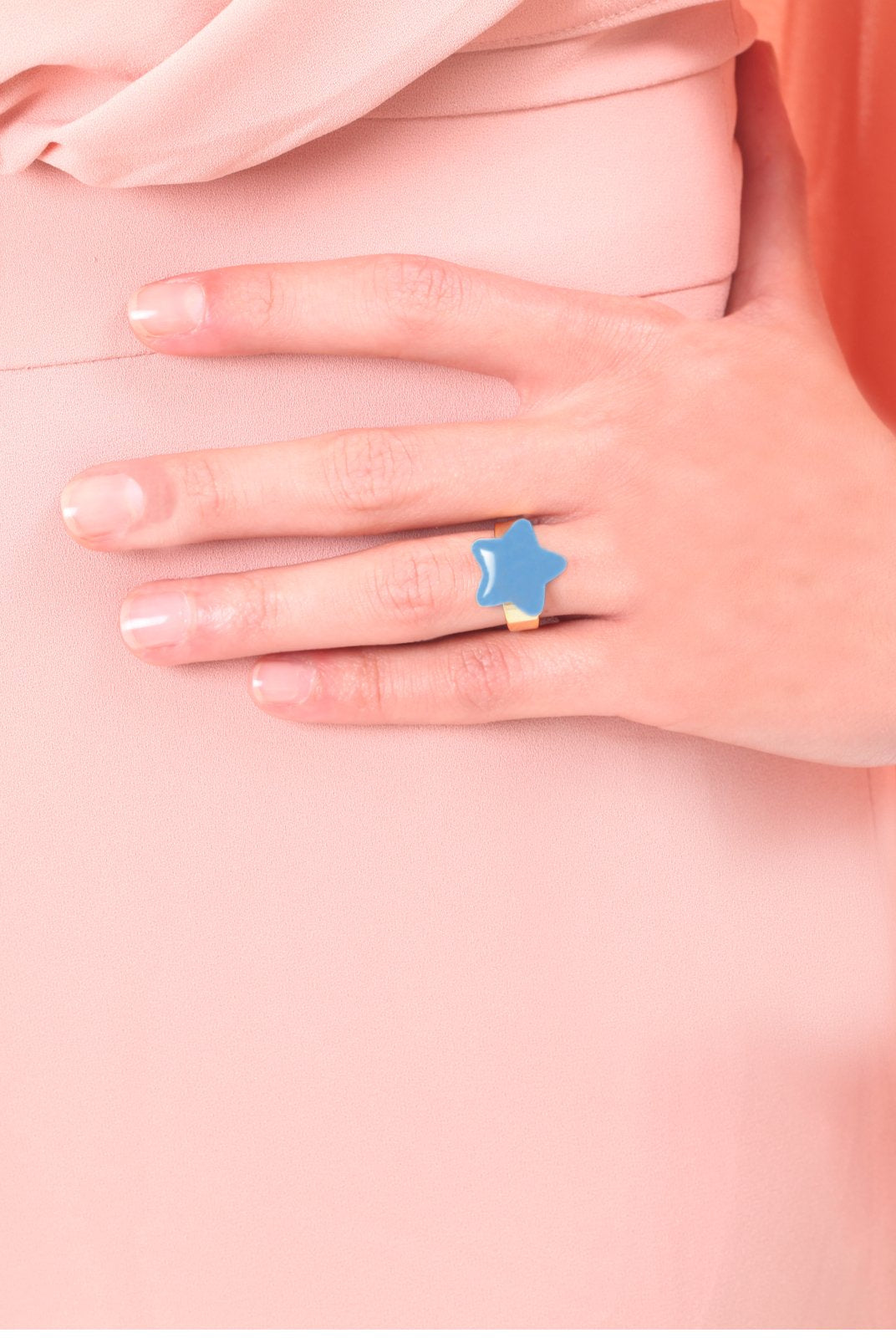 Blue Enamel Star Ring, TULESTE - elilhaam.com