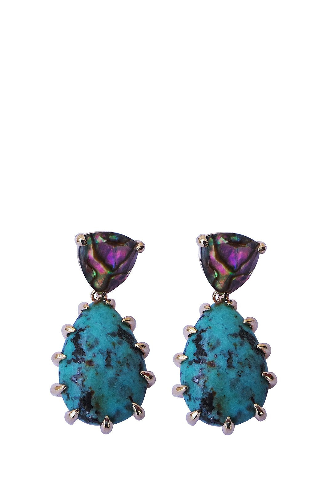 Claw New Libra Earring African Turquoise, ISHARYA - elilhaam.com