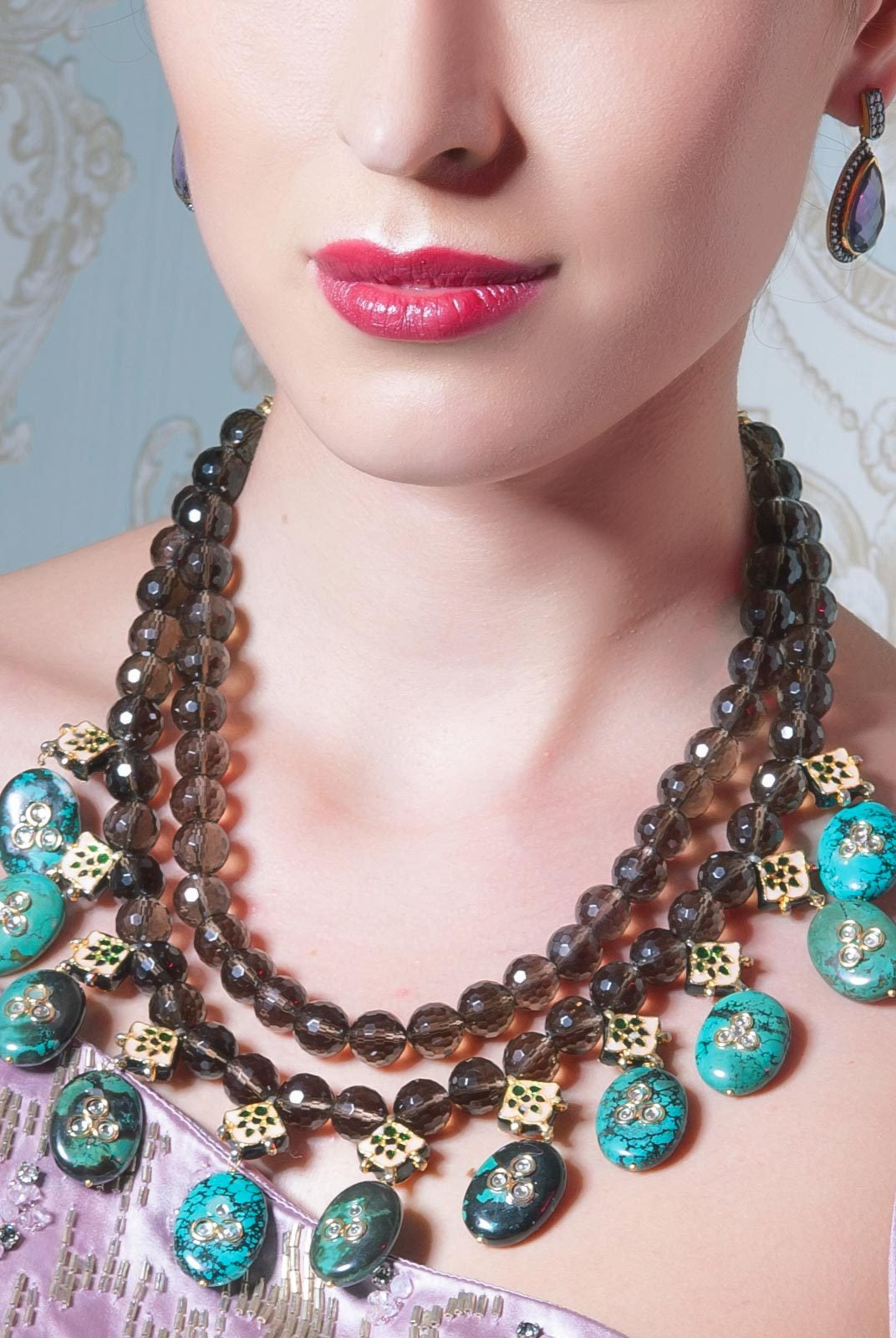Accessories,Designers - Double Strands Necklace