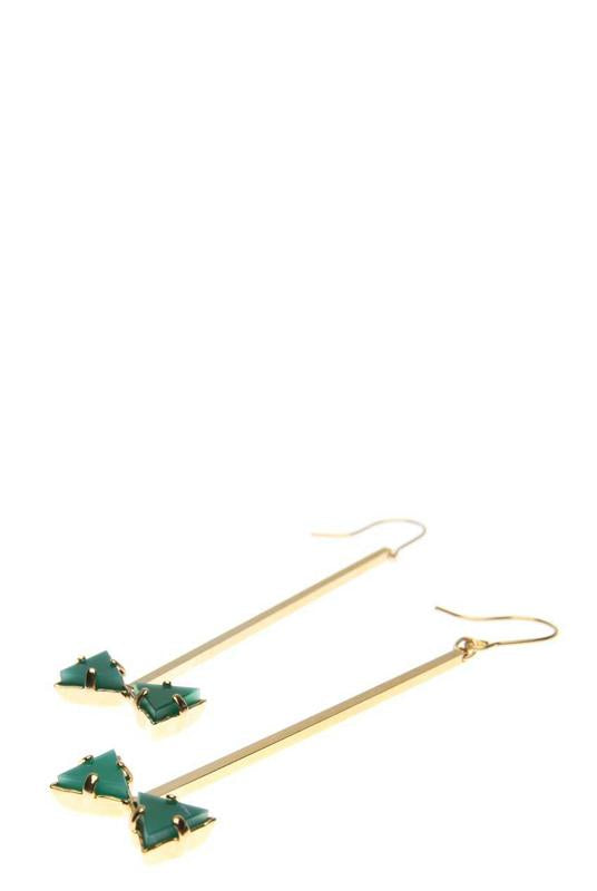 Accessories,Designers - Drop Earrings With Pendant Bowtie