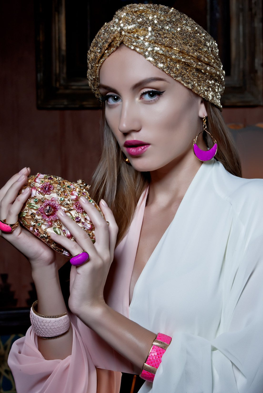 Accessories,Designers - Genuine Bracelet In Hot Pink