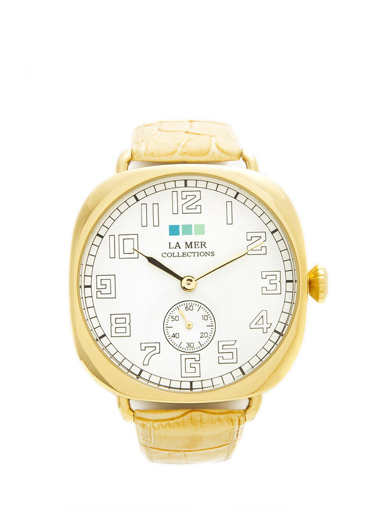 Accessories,Designers - Gold Vintage Oversize Watch