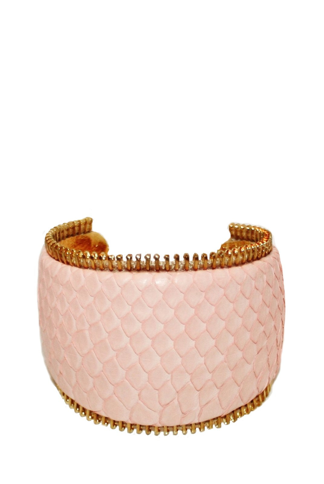 Accessories,Designers - Python Zipper Cuff (curve)