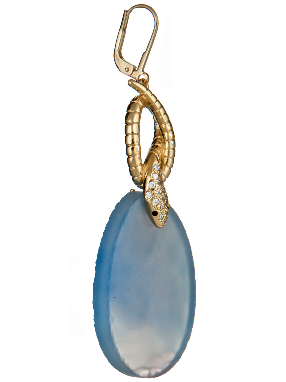 Druzy Snake Twisted Earring, ISHARYA - elilhaam.com