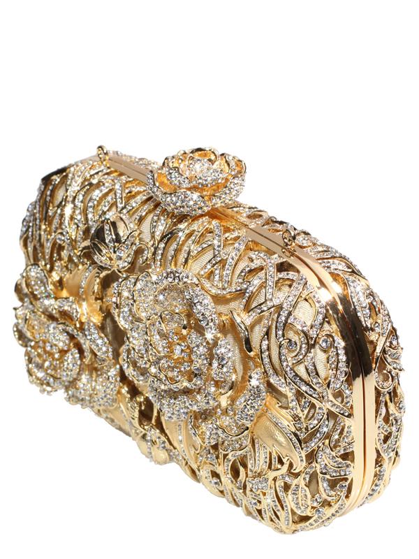 Bags,Designers - Eden Golden Clutch