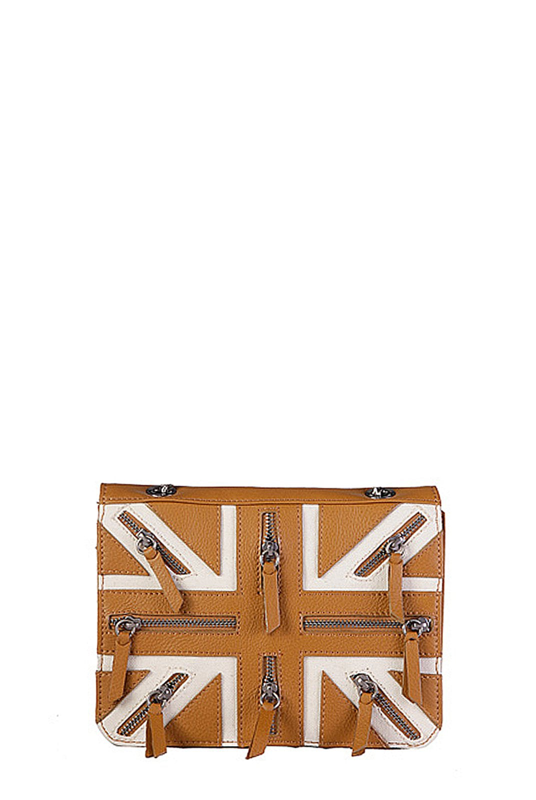 Bags,Designers - Two Toned Shoulder Flag Bag