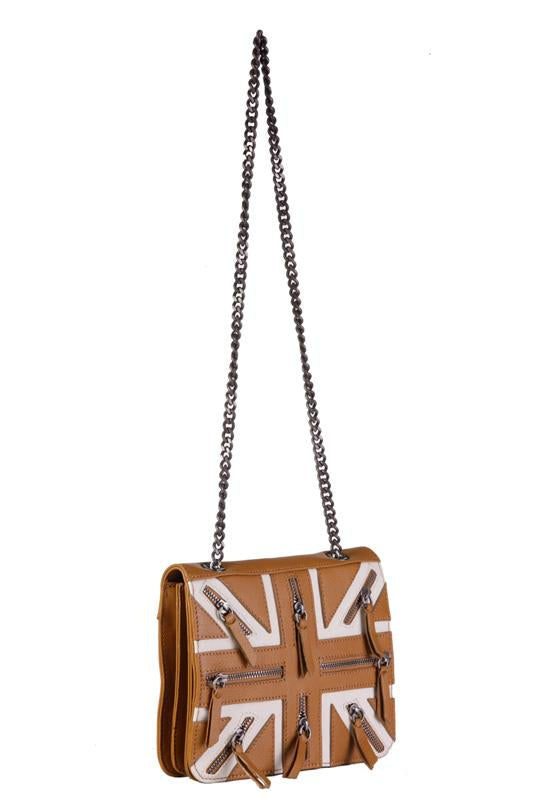 Bags,Designers - Two Toned Shoulder Flag Bag